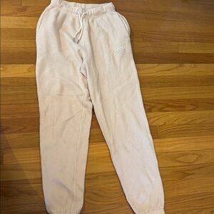 White Fox Beige Joggers